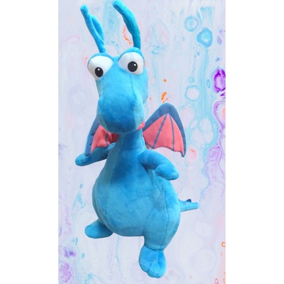 Disney Doc McStuffins Talking Stuffy 13" Plush Blue Dragon Just Play Tested EC - Picture 7 of 7